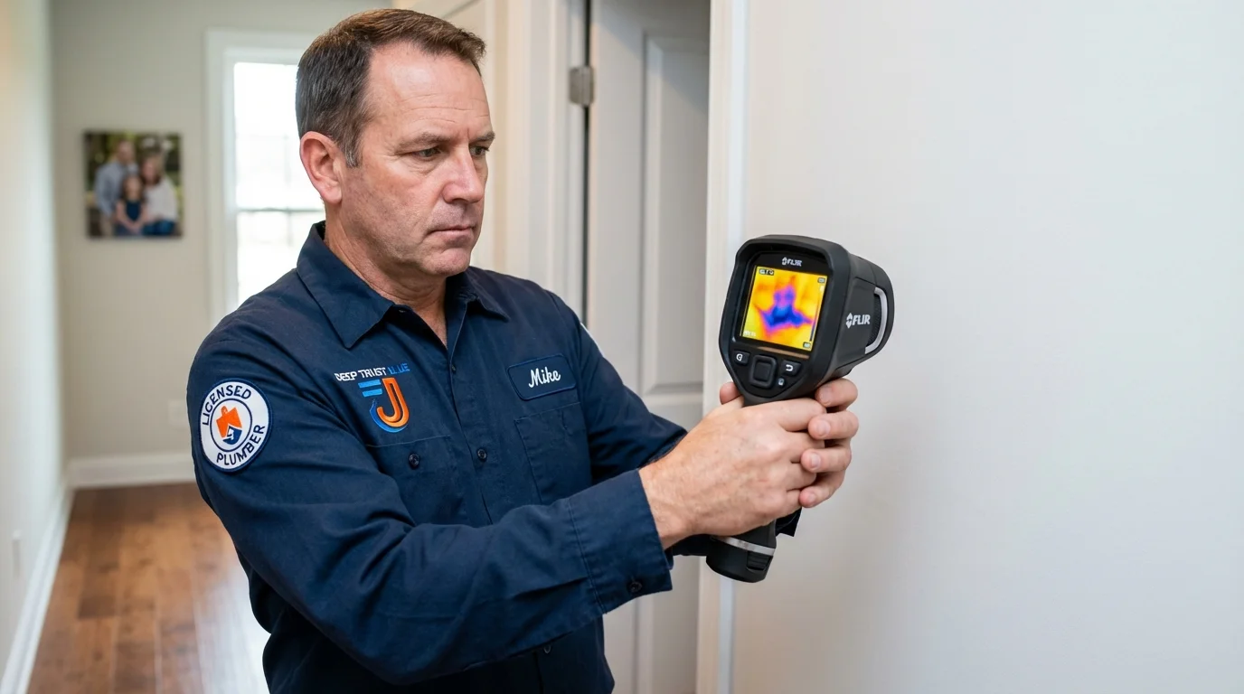 Thermal imaging leak detection by Johns Plumbing LLC in Archbold